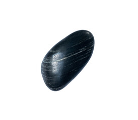 black stone on white background