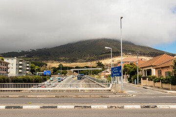 Mowbray Settlers Way highway view, South Africa Cape Town.