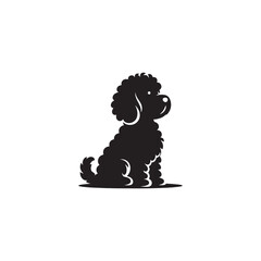 Cavapoo Dog Silhouette – A charming and playful outline of the Cavapoo breed, perfect for digital artwork, pet-themed designs, merchandise, and canine-related creations.

