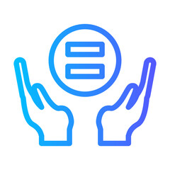 equal gradient icon