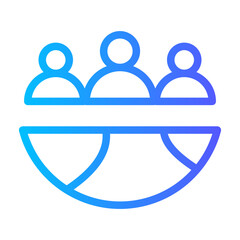world gradient icon