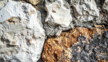 Fototapeta premium Gravel and cement wall texture bacground