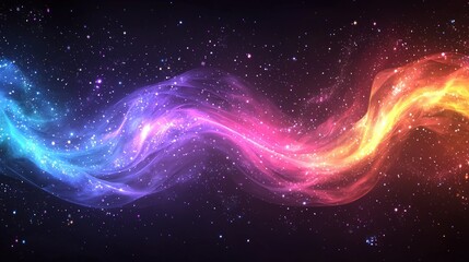 Fototapeta premium Colorful abstract space background