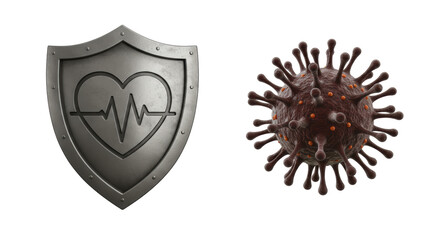 Isolated Shield Protecting Heart from Coronavirus