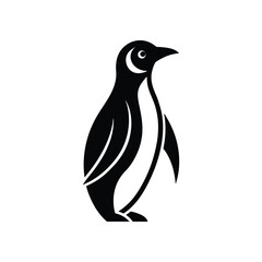 Obraz premium penguin logo vector illustration isolated on white background