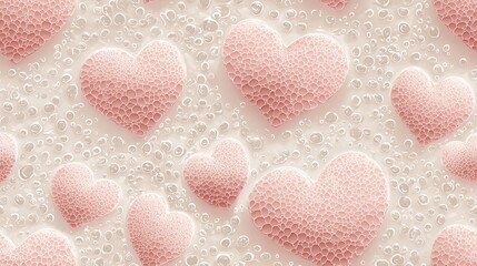 Fototapeta premium A lovely assembly of pink hearts creating a whimsical display of affection and love