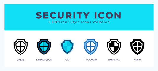 Security icon set. vector illustration.