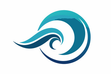 sea waves logo vector illustration, wave symbol, wave icon 