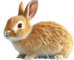 Adorable Little Orange Bunny