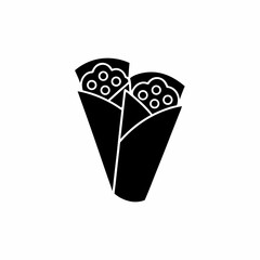 creative details Outline silhouette Crepe icons pack vector illustration