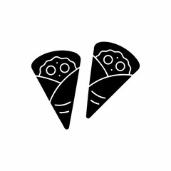 creative details Outline silhouette Crepe icons pack vector illustration