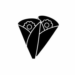 creative details Outline silhouette Crepe icons pack vector illustration