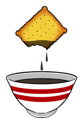 Biscuit Tremp&eacute;, Gourmand, Petit-D&eacute;jeuner