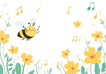 spring flowers and butterflies