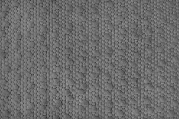 Texture of gray carpet fabric with large coarse textured weaving. Surface, structure of upholstery or rug material, cloth background close up, macro.