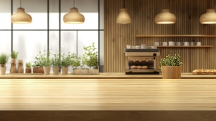 Wooden Table Front View kitchen background