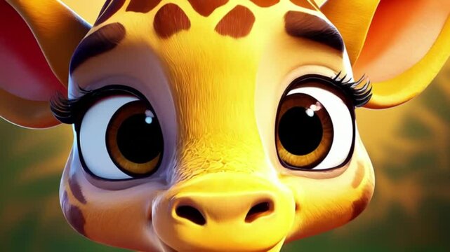 Giraffenbaby trinkt Becher
