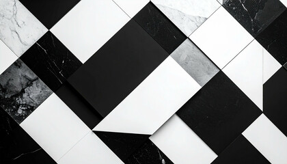 Tiled pattern. Alternating dark stone and light squares in staggered geometric layout