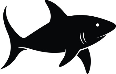 shark silhouette vector illustration