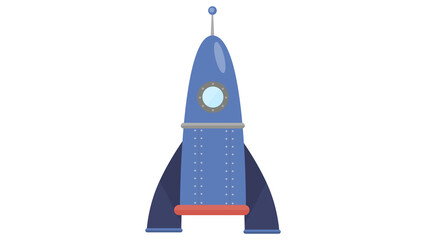 Futuristic Rocket Illustration