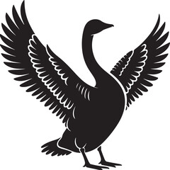 Fototapeta premium Canada Goose Silhouette Vector Design