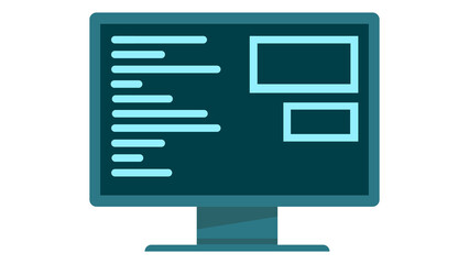 Computer Display Icon – Digital Screen