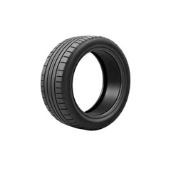 Car tire isolated on transparent or white background