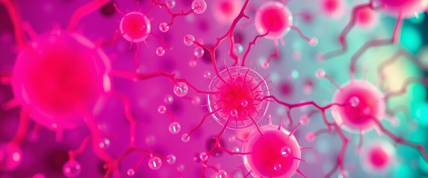 Microscopic view of embryonic stem cells undergoing nuclear transfer,  generative AI,   laboratory