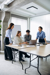 Business group working together at the office