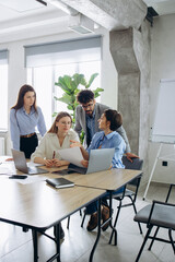 Business group working together at the office