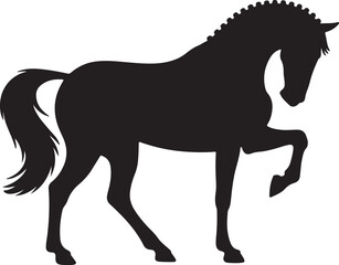 Obraz premium A Beautiful Horse Silhouette vector Design