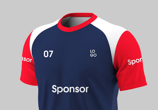 Front View Sport Jersey Mockup