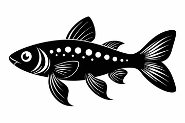 guppy sihouette black vector