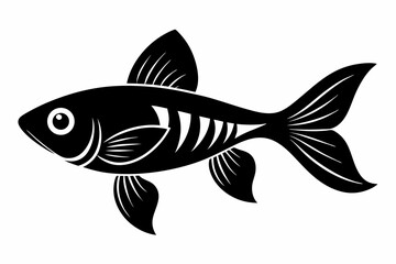guppy sihouette black vector