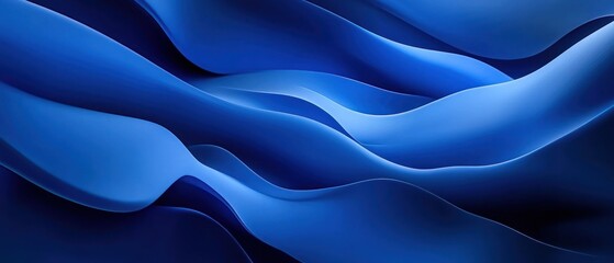 Obraz premium Abstract blue wave patterns