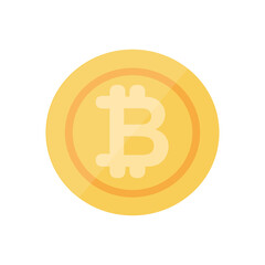 Bitcoin Coin Icon - Digital Currency