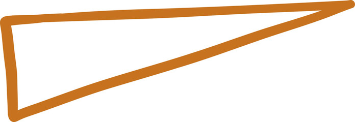 Brown Triangle Shape Vector