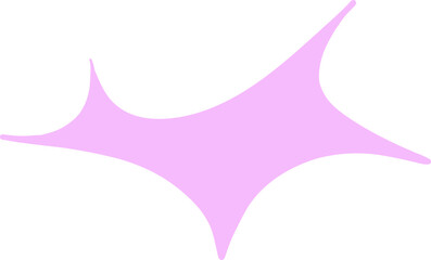 Abstract Pink Burst Shape