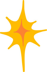 Abstract Yellow Starburst Vector Graphic