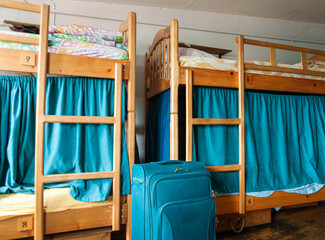 Colourful art hostel in old town with budget-friendly dorms, painted walls, shared kitchen, urban...
