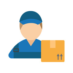 Delivery Man with Package