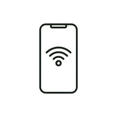 Smartphone with WiFi Icon