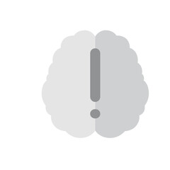 Warning Brain Icon