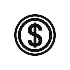 Obraz premium Dollar Sign Flat Icon