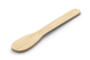 A 3D model of a tongue depressor, isolated on white background