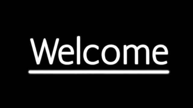 welcome text