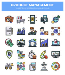 Product Management Icons: A Collection of 25 Essential Icons for Business