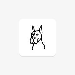 Great Dane, vector, pixel perfect, illustrator file