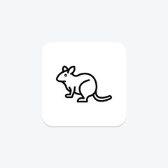 Obraz premium Degu, vector, pixel perfect, illustrator file