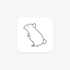 Hamster, vector, pixel perfect, illustrator file
